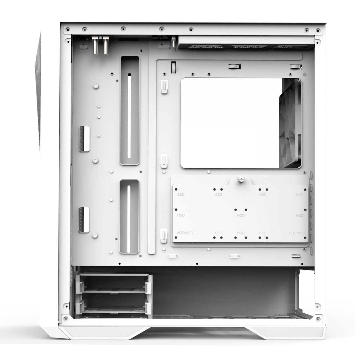 Boitier Moyen Tour E-ATX Zalman Z9 Iceberg MS RGB avec panneau vitré (blanc)