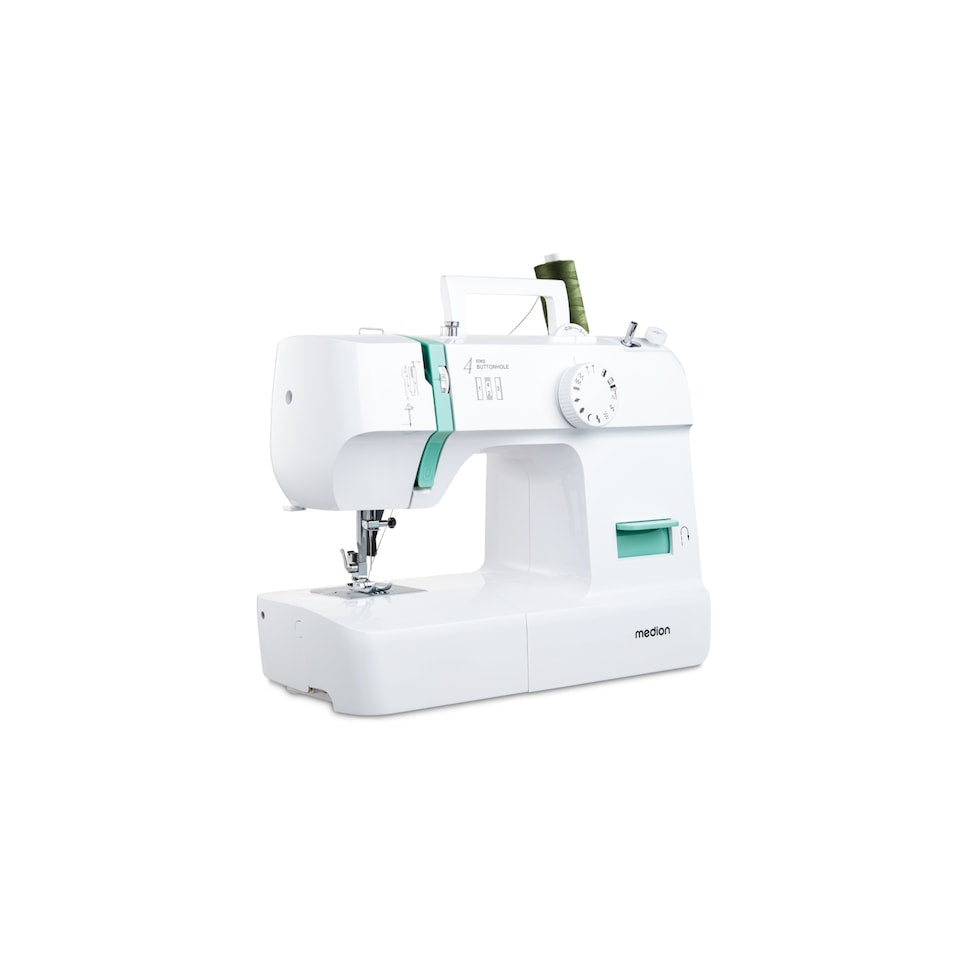 Machine a Coudre - MEDION - SM 70 - 71W - 12 Points - 700 tr/min – LED - Turquoise
