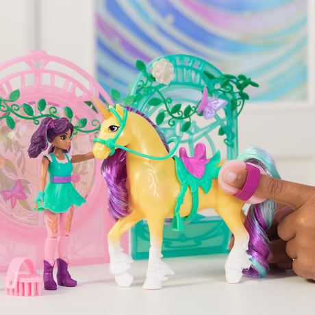 SPIN MASTER PLAYSET MINI POUPEE AVA ET LEAF COLOR REVEAL Unicorn Academy
