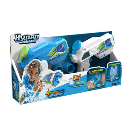 Pistolet a eau élétronique - SILVERLIT - HYDROMAD MINI BLASTER PACK 2 - Des 8 ans