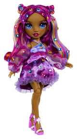 Rainbow High - Poupée Mannequin Be Dazzling - Noemie Violette - 28 cm - Pierres précieuses scintillantes et accessoires inclus