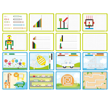 Jeu éducatif - GOULA - Activités avec réglettes - Apprentissage des nombres et logique mathématique