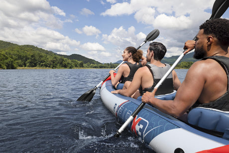 Kayak gonflable - BESTWAY - 65132 - Rapide X3 Hydro-Force™ - 381 x 100 cm, 3 places, 250 kg max, 2 pagaies, pompe