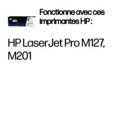 Cartouche de toner noir LaserJet authentique HP 83A - HP LaserJet Pro MFP M127 et M125