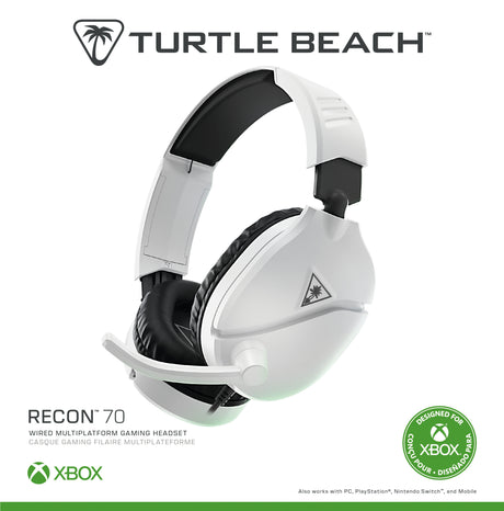 Casque de gaming multi-plateforme - TURTLE BEACH - Recon 70X - Blanc
