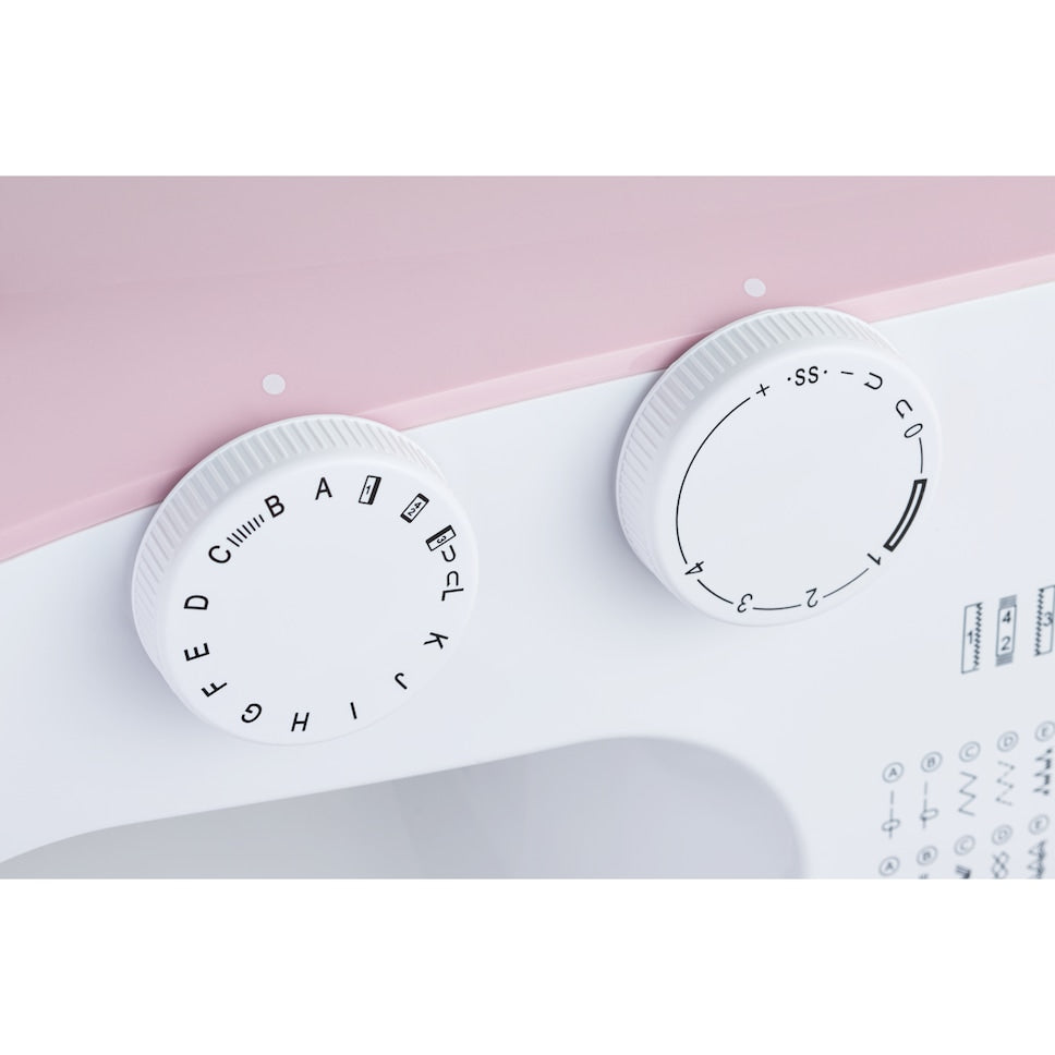 Machine a Coudre - MEDION - SM 60 - 62W - 24 Points + Points Doubles - 700 tr/min - LED - Rose