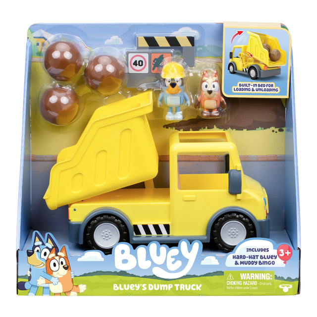Camion benne - BLUEY - Bluey et Bingo - Figurines incluses - Accessoires personnalisables