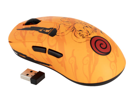 Souris gaming - Filaire/sans fil PC - KONIX - Naruto Shippuden - Édition Pro Collector Numérotée - Orange