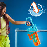 Nerf Pistolet a eau Mega Dunk-Fill, remplissage instantané facile, Réservoir 1L, Nerf Super Soaker, des 6 ans