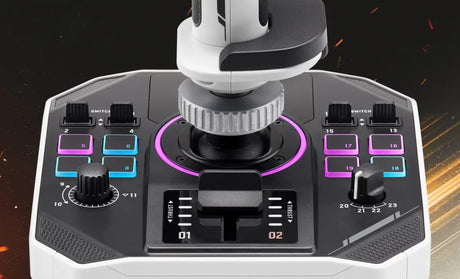 Joystick spatial - THRUSTMASTER - Sol-R 2 HOSAS Space Sim Duo - Ambidextre - 88 boutons - Technologie H.E.A.R.T. 16 bits