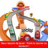 Cars - Piste de Course Rescue Road - Coffret de quatre véhicules - Disney Pixar Cars - JFL57