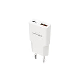 Chargeur secteur Nanocable  1x USB-C + USB-A  20W (Blanc)