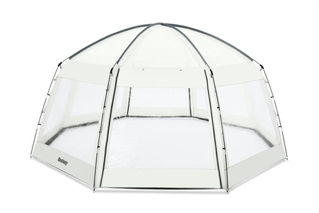 BESTWAY - Dôme de protection pour piscine - Octogonal 600 x 600 x 295 cm - Gris