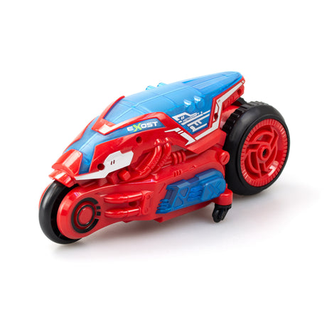 Moto télécommandée - EXOST - MOTODRIFT X LED 24 Ghz - 1:18 - Rouge - 23 cm - Des 5 ans
