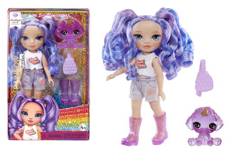 Rainbow High Littles - Poupée 15cm + animal de compagnie - Violet - Des 4ans