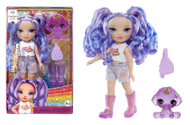 Rainbow High Littles - Poupée 15cm + animal de compagnie - Violet - Des 4ans
