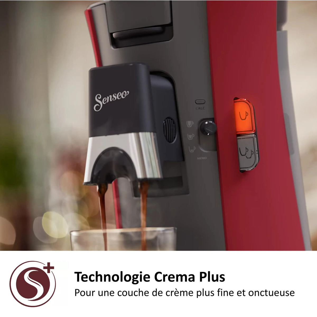 Cafetiere a dosette - PHILIPS - SENSEO - CSA240/91 - Select - Rouge