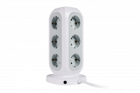 Multiprise Tour Verbatim 11 prises + 4 Ports USB-C/A 2m (Blanc)