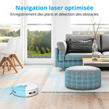Aspirateur laveur robot X10 SW MEDION MD11782 - 120 min - 2700 Pa - 400 ml - Blanc
