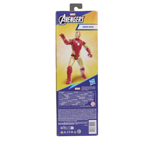 Figurine Iron Man 30 cm, Titan Series, 11 points d'articulation, jouets de super-héros pour enfants, Marvel Avengers, des 4 ans