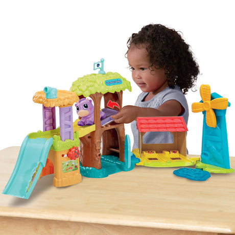 VTECH - TUT TUT ANIMO BISOUS - SUPER MAISON TOBOGGAN (+ VIOLETTE, LA VACHE PIPELETTE)  - Multicolore