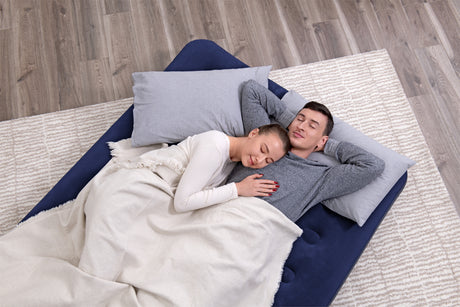 Matelas gonflable camping - BESTWAY - 2 places - 191x137x22 cm avec pompe électrique externe Powertouch