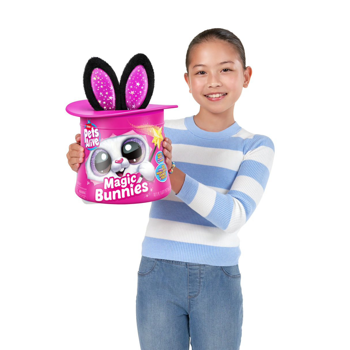 Jeu interactif - ZURU - PETS ALIVE Magic Bunnies - 20 surprises - Effets lumineux - Mixte