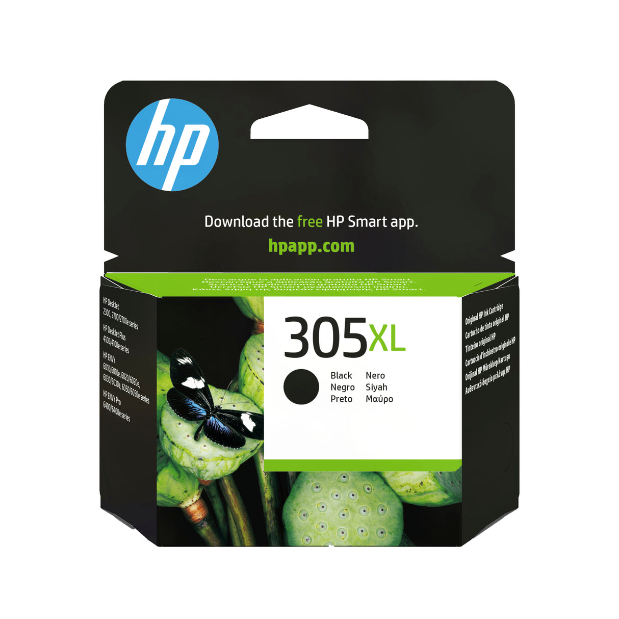 HP 305XL Cartouche d'encre noire grande capacité authentique (3YM62AE) pour DeskJet 2300/2700/2810/Plus4100/4200, Envy 6000/Pro 6400
