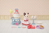 Figurines miniatures - SYLVANIAN FAMILIES - 5646 - La fille Chat bicolore et son goűter d'anniversaire