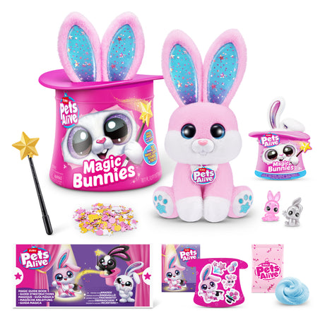 Jeu interactif - ZURU - PETS ALIVE Magic Bunnies - 20 surprises - Effets lumineux - Mixte