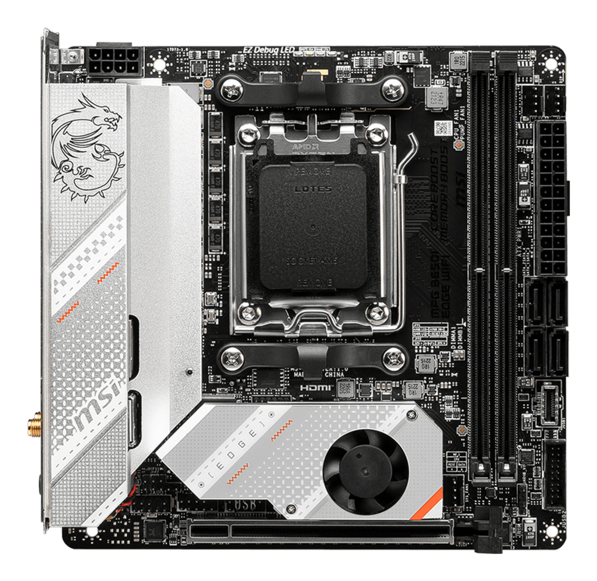 Carte mere - MSI - MPG B650I EDGE WIFI - AM5 - DDR5 - Wi-Fi 6E