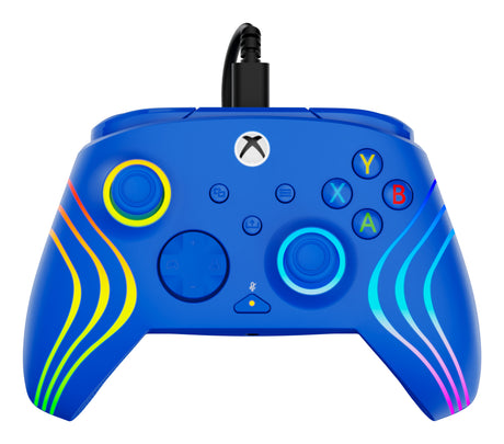 Manette de jeu - Xbox Series X|S, Xbox One et PC - Afterglow Wave - RGB - Filaire - Bleu - TURTLE BEACH