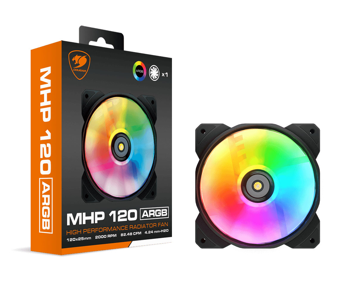 Ventilateur de boitier Cougar Vortex MHP RGB - 12cm (Noir)