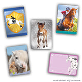 Boîte stickers - PANINI - Collection de cartes pour les fans de chevaux - Contient 24 pochettes de 8 cartes