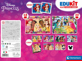 Clementoni - Edukit - Disney Princesses - Coffret apprentissage 4 en 1 - 2 puzzles, 1 mémo, 1 jeu de 6 cubes - Fabriqué en Italie