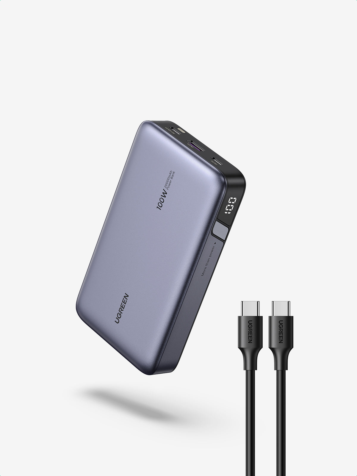 Batterie externe - UGREEN - 20,000 mAh - 100W - Version 2 - Gris