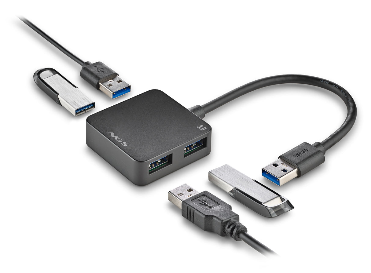 Hub USB 3.0 NGS iHub Tiny - 4 ports (Noir)