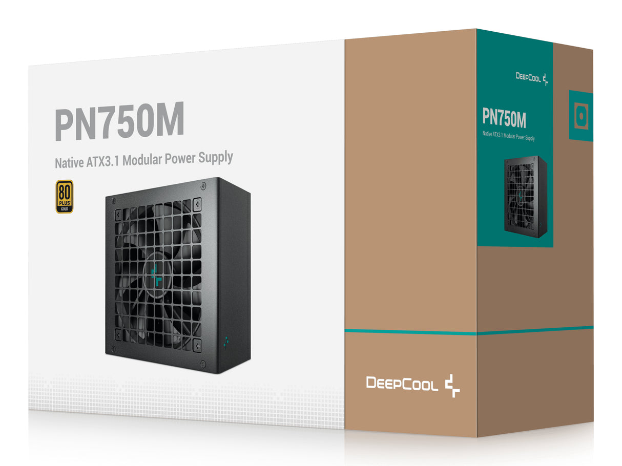 Alimentation PC - DEEPCOOL - R-PN750M-FC0B-JGEU - GAMER STORM PN750-M - ATX 3.1 - 80 PLUS Gold