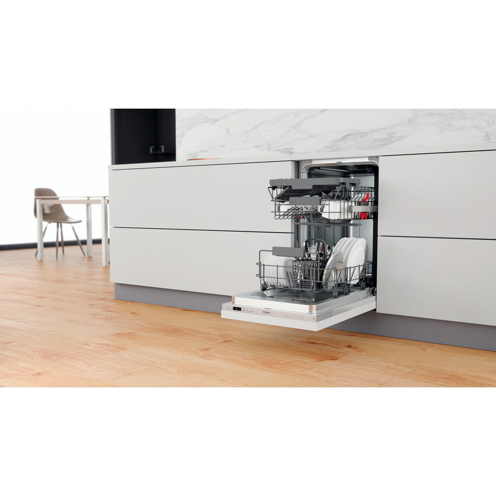 Lave-vaisselle tout encastrable WHIRLPOOL WSIC3M27C - 10 couverts - Induction - L45cm - 47dB