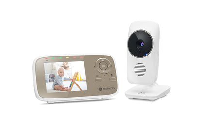 Moniteur vidéo bébé - MOTOROLA - VM483 - 2,8 - 300 m - Ecran - Infrarouge - Blanc