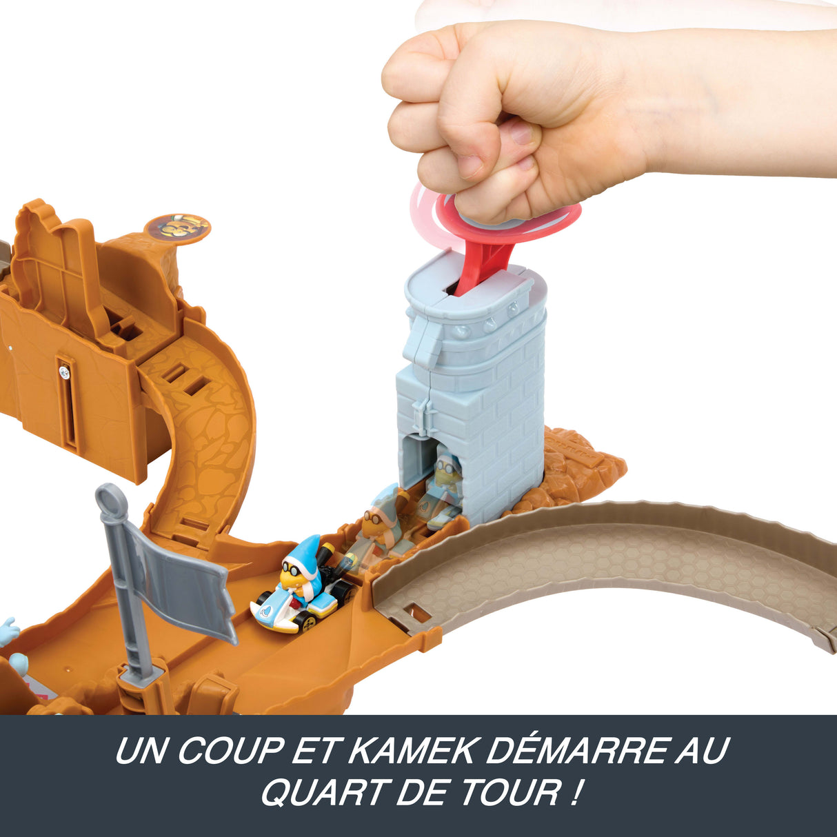 Hot Wheels - Coffret Mario Kart Château de Bowser - Avec véhicule Kamek - Hot Wheels - JHD24
