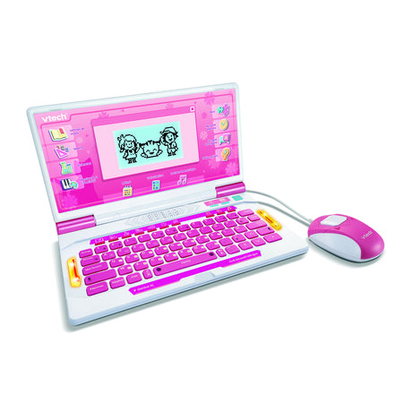 VTECH - GENIUS XL ORDI ÉDUCATIF BILINGUE ROSE - Rose