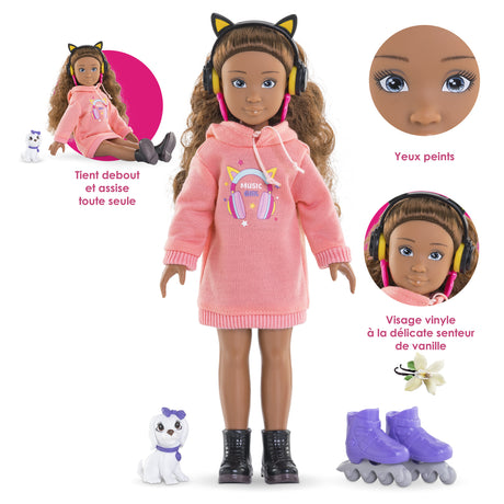 Poupée mannequin - COROLLE - Melody Music & Mode - 28 cm - 4 accessoires - des 4 ans