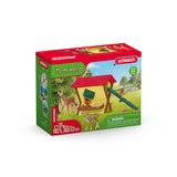Cabane des animaux de la foret, Coffre schleich 42658 Farm World, pour enfants des 3 ans