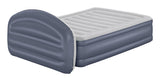 Matelas gonflable - BESTWAY - 671BD Queen - Pompe électrique intégrée - Tete de lit LoungeLux - Tritech durable