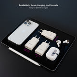 Chargeur secteur Nanocable  1x USB-C + USB-A  20W (Blanc)