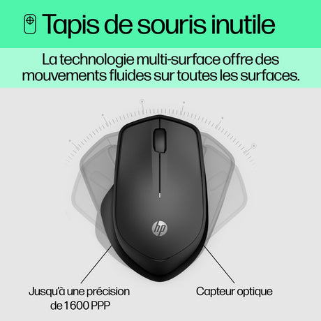Souris sans fil HP Silent 280 (Noir)
