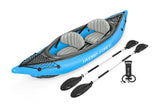 Kayak gonflable - BESTWAY - Cove Champion X2 Hydro-Force - 331x88cm - 2 places - 180kg max - 2 pagaies, 2 ailerons amovibles +