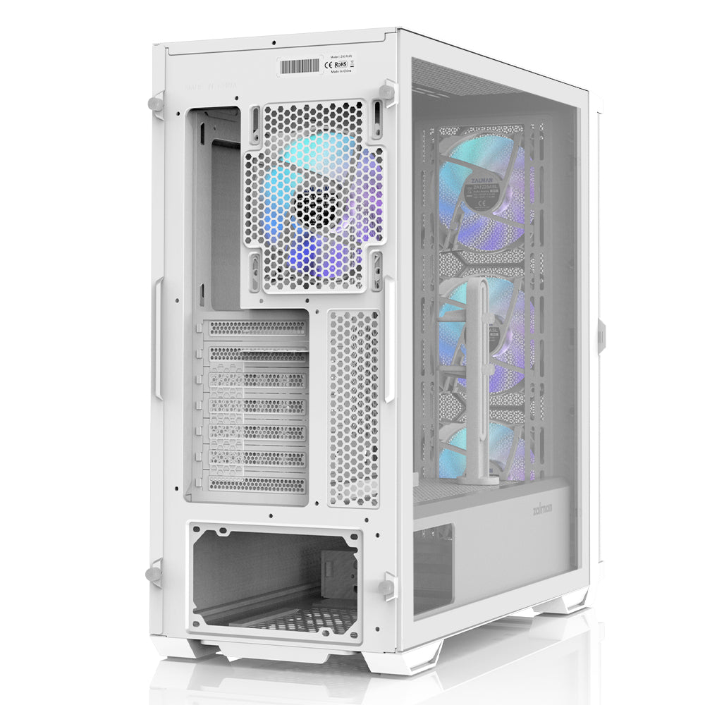 Boitier Moyen Tour E-ATX Zalman Z10 Duo avec panneaux vitrés (Blanc)
