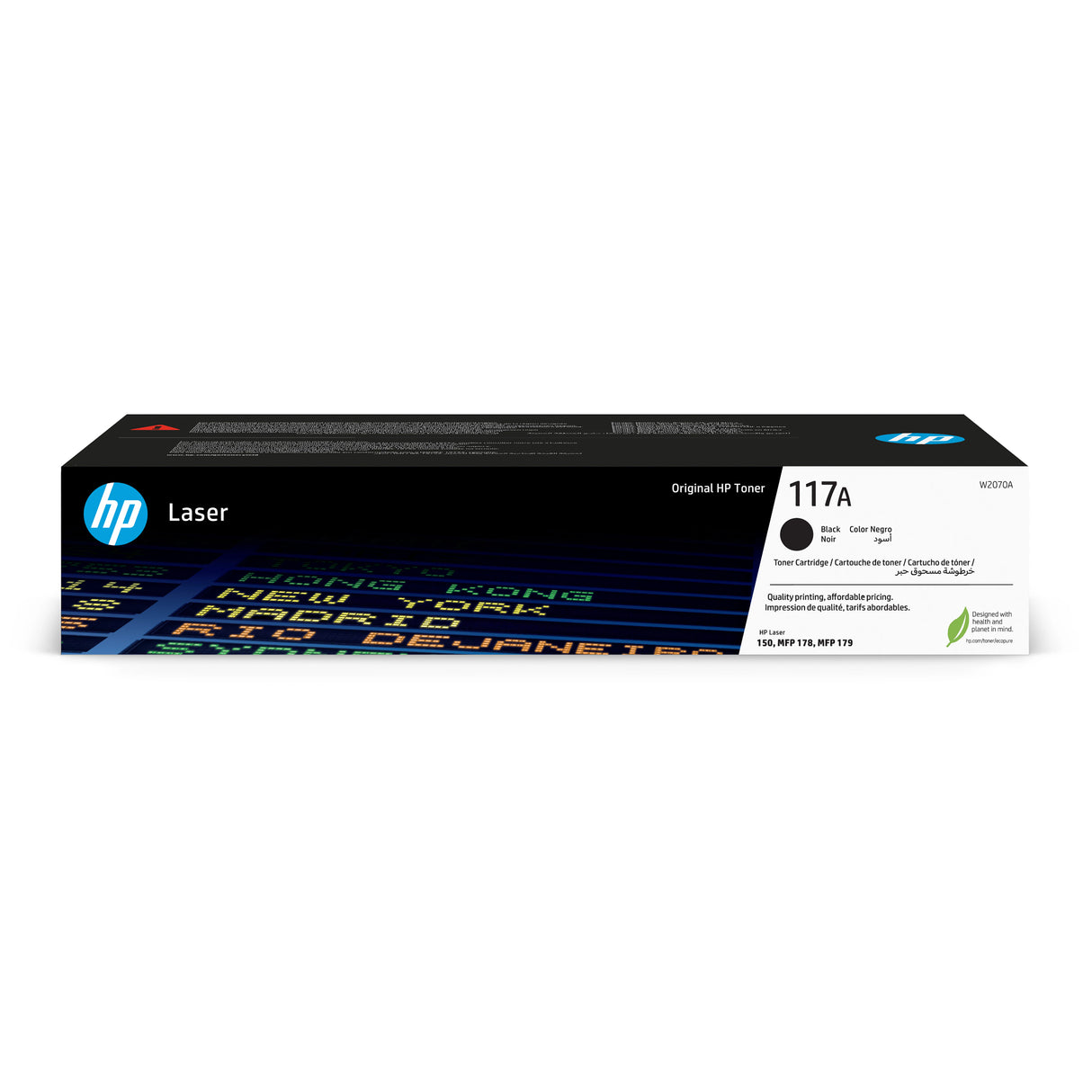 Cartouche de toner noir HP 117A W2070A pour imprimantes Laser 150 et multifonctions Laser 178/179